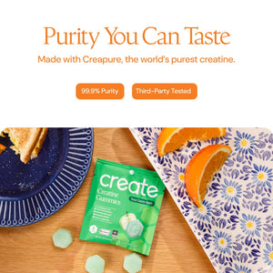 Create Creatine Gummies for Men & Women – NSF Certified, Made with Creapure Creatine Monohydrate, Great Tasting, Anti-Melting Formula, 30ct Standup Pouch, 90 Gummies (Variety Pack) - PrimeBioHealth - canada supplements