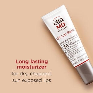 EltaMD UV Lip Balm SPF Sunscreen, Sunscreen Lip Balm with SPF 30+, Protects Dry Cracked Lips, Transparent Zinc Oxide, 0.28 Tube - PrimeBioHealth - canada supplements