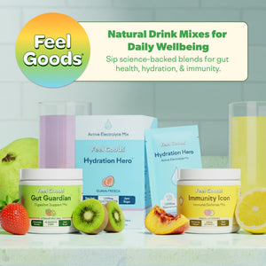 Feel Goods Gut Guardian, Gut Health Powder Packets - Probiotic Fiber with Prebiotics & L Glutamine for Digestive Health, Bloating Relief & Digestion Support, Gut Cleanse - PrimeBioHealth - canada supplements