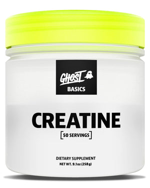 GHOST Basics Creatine Monohydrate Powder for Men & Women – 5G Creapure Creatine Workout Supplement for Muscle Gain – Vegan, Soy Free & Gluten Free - 50 Servings - PrimeBioHealth - canada supplements