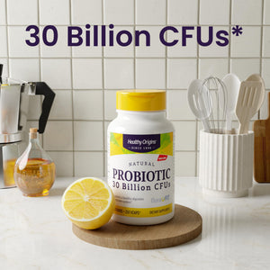 Healthy Origins Probiotic 30 Billion CFUs, 60 Veggie Capsules - 8 Clinically Studied Strains Including Lactobacillus & Bifidobacterium - Supports Microbiom - PrimeBioHealth - canada supplements