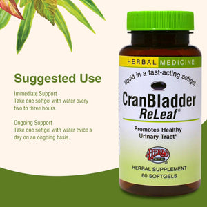 Herbs Etc. CranBladder ReLeaf Softgels - Bladder Health Support - Natural Supplement Formula to Aid Urinary Health & Comfort - Optimal Urinary Support with Cranberry - 60 Softgels (60 Servings) - PrimeBioHealth - canada supplements