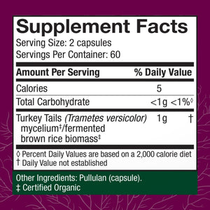 Host Defense Turkey Tail Capsules - Digestive Health & Immune Response Support Supplement - Mushroom Supplement for Gastrointestinal - PrimeBioHealth - canada supplements