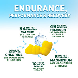 Hydration Electrolyte Gummies - Daily Liquid Replenisher Gummy - Electrolyte Multiplier with Minerals, Potassium & Real Salt - Vegan, Non-GMO - Tasty Lemon Flavor Hydration Electrolytes - 60 Gummies - PrimeBioHealth - canada supplements