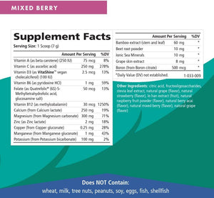 Ionic Fizz Calcium Plus by Pure Essence - Perfect Calcium/Magnesium Ratio with Vitamin A, B, C, D and Potassium Strong Bones - Mixed Berry - 7.41 oz - PrimeBioHealth - canada supplements