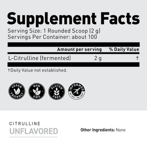 Kaged L-Citrulline Powder | Unflavored | Enhanced Pumps | Improve Muscle Vascularity | Nitric Oxide Booster | Supplements for Men & Women | 100 Servings - PrimeBioHealth - canada supplements