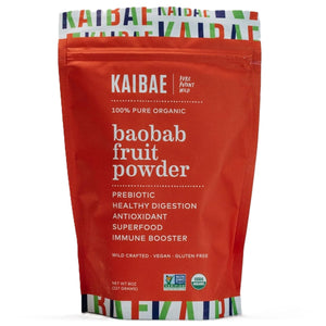 KAIBAE Premium Organic Baobab Powder | Prebiotic Fiber Superfood for Gut & Metabolic Health | Vitamin C + Polyphenols | Gluten-Free, Non-GMO, Vegan | 8 oz. - PrimeBioHealth - canada supplements