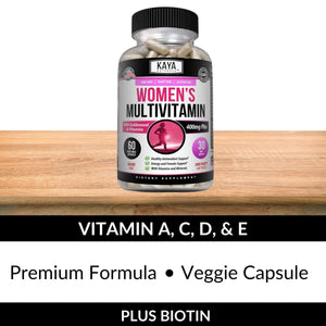 Kaya Naturals Women's Multivitamin, Overall Healthy Antioxidant, and Immune Support, Vitamins A, D, C, E, Biotin - PrimeBioHealth - canada supplements