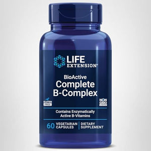 Life Extension BioActive Complete B-Complex, Heart, Nerve Support, Healthy Energy, Metabolism, Complete B Complex, 60 Vegetarian Capsules - PrimeBioHealth - canada supplements
