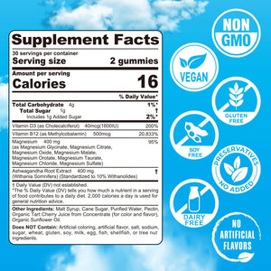 Magnesium Complex Gummies 400mg | as 8 Forms of Magnesium Glycinate, Malate, Citrate, Taurate, Oxide & More | w/Ashwagandha Extract, D3 & B12 Supports for Calm, Zzz - PrimeBioHealth - canada supplements
