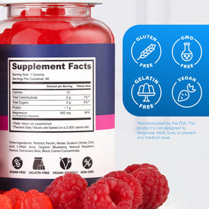 Magnesium Glycinate Gummies 400mg, High Absorption Magnesium Supplement for Women - PrimeBioHealth - canada supplements