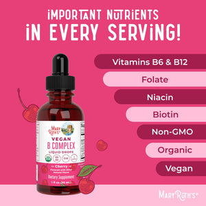 MaryRuth Organics Vitamin B Complex | B Vitamins Complex | Biotin | Vitamin B12 | Niacin | Folate | Metabolic Support Supplement | Vegan | USDA Organic - PrimeBioHealth - canada supplements
