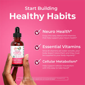 MaryRuth Organics Vitamin B Complex | B Vitamins Complex | Biotin | Vitamin B12 | Niacin | Folate | Metabolic Support Supplement | Vegan | USDA Organic - PrimeBioHealth - canada supplements