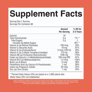MARYRUTH'S Organic Toddler Multivitamin Gummies | Ages 4+ | Vitamin A, C, D, E, B6, B12, Biotin, Iodine, Zinc | Immunity | Bone & Teeth Health - PrimeBioHealth - canada supplements