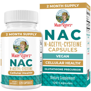 MARYRUTH'S Organics NAC Supplement N-Acetyl Cysteine | 2 Month Supply | NAC 1000mg per Serving | Vegan Capsules | Gluthamine Precursor | Amino Acid - PrimeBioHealth - canada supplements
