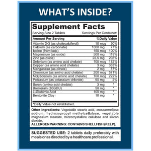Mega Minerals Supplement by Youfit Nutrition | Trace Minerals | Premium Formula with Source of Minerals and Immune Health Support | Iron Free | All in One - PrimeBioHealth - canada supplements
