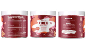 Migcopat Fiber Gummies with Probiotics,10G Fiber per Serving No Sugar Added Apple Flavor, with 10 Billion CFU Probiotics Blend, Apple Cider Vinegar, - PrimeBioHealth - canada supplements