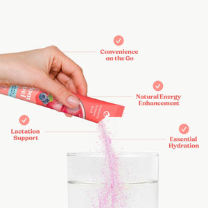 Mommy Knows Best Mom Fuel Electrolyte Drink Mix for Moms, Hydration Support - for Pregnancy, Prenatal, Electrolytes + Trace Minerals, Lactation Drink Mix Supplement (32 Count) - PrimeBioHealth - canada supplements