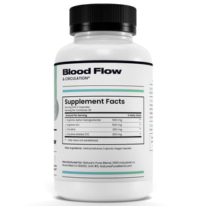 Nature's Pure Blend Nitric Oxide Supplements for Men – L-Arginine L-Citrulline – Heart Support & Flow Circulation Booster – 1500MG L Arginine and L Citrulline, Preworkout, Bodybuilding - PrimeBioHealth - canada supplements
