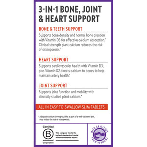 New Chapter Calcium Supplement - Bone Strength Plant-Based USDA Organic Calcium with Magnesium, Vitamin D3+K2, for Bone Health & Joint Mobility, Heart Support - PrimeBioHealth - canada supplements