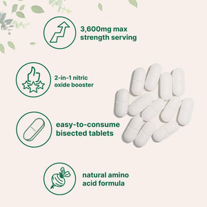 Nitric Oxide Supplements for Men & Women 3,600mg, 240 Bisected Tablets | 80 Servings | Max Strength Nitric Oxide Booster with L-Arginine & L-Citrulline - PrimeBioHealth - canada supplements