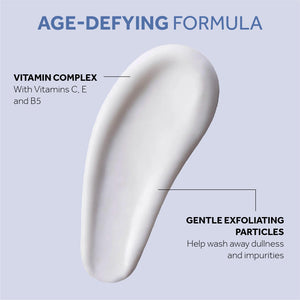 No7 Lift & Luminate Dual Action Cleansing & Exfoliating Face Wash - Gentle Face Exfoliator with Vitamin C, E & B5 - PrimeBioHealth - canada supplements