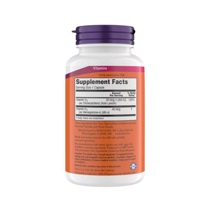 Now Supplements Vitamin D3 K2, 1,000 IU/45 mcg, Cardiovascular Support, Supports Bone Health, 180 Vegetarian Capsules - PrimeBioHealth - canada supplements