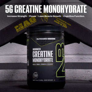 NutraBio Pure Micronized Creatine Monohydrate Powder Supplement, Unflavored, (300 g) - Supports Bulk Muscle Energy, Recovery, and Strength - HPLC Tested Creatine Powder Supplement for Men and Women - PrimeBioHealth - canada supplements