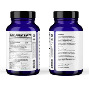 Ora Organic Probiotic for Women with L. crispatus, 6 Clinically Studied Lactobacillus Strains for Vaginal, pH & Urinary Tract Health, - PrimeBioHealth - canada supplements