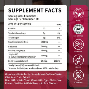 OUYIYUA Creatine Monohydrate Gummies 5000mg for Men & Women - Sugar Free Pre-Workout Supplement, Chewables for Muscle Strength, Muscle Builder - PrimeBioHealth - canada supplements