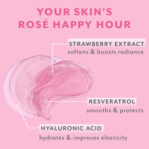 Patchology Serve Chilled Rosé Hydrating Under Eye Patches – Hyaluronic Acid & Antioxidant-Infused Eye Masks to Reduce Dark Circles - PrimeBioHealth - canada supplements