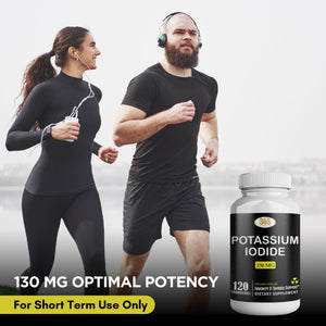 Potassium Iodide130 mg - KI Tablets- Potassium130 mg - USA Made Potassium Iodine Pills YODO Naciente - PrimeBioHealth - canada supplements