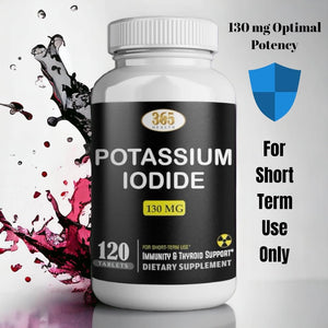 Potassium Iodide130 mg - KI Tablets- Potassium130 mg - USA Made Potassium Iodine Pills YODO Naciente - PrimeBioHealth - canada supplements