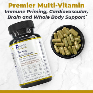 Premier Research Labs Multi-Vitamin - Immune, Brain & Heart Support | with Prebiotics and Postbiotics | Vegan Capsules for Men & Women - PrimeBioHealth - canada supplements