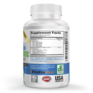 Premium Probiotic plus Ultimate Prebiotic - Gut Biome Builder & Restoration - 4.4 Bn CFU - Best for Women & Men - Bacteria Reaches Intestine within Hours - PrimeBioHealth - canada supplements