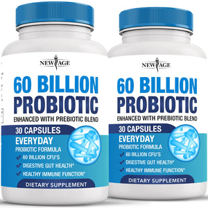 Probiotics 60 Billion CFU with Prebiotic Formula - Probiotics for Women and Men and Adults, 100% Natural Digestive Enzymes, - PrimeBioHealth - canada supplements