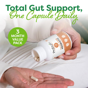 Probulin Total Care Probiotic Supplement, Daily Gut, Digestive, and Immune Health Probiotics Capsules for Men and Women, 20 Billion CFU, Vegan, 90 Count Bottle - PrimeBioHealth - canada supplements