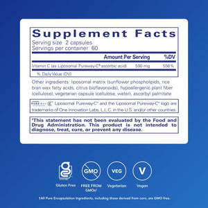 Pure Encapsulations Liposomal Vitamin C - Immune Support Supplement* - Antioxidant Nourishment - Daily Vitamin - PrimeBioHealth - canada supplements