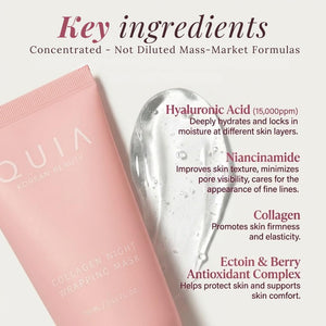 QUIA Collagen Wrapping Mask 75ml - Clinical +92% Firmer Appearance - Overnight Glass Skin Peel Off - Korean Skincare - PrimeBioHealth - canada supplements