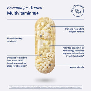 Ritual Multivitamin for Women 18+ with Vitamin D3 for Immune Support*, Vegan Omega 3 DHA, B12, Iron - PrimeBioHealth - canada supplements