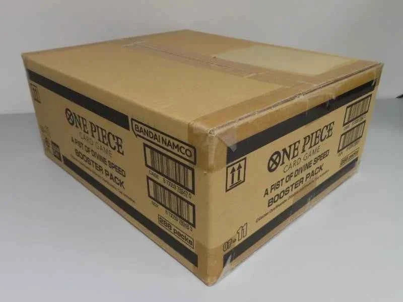2025 One Piece English A Fist of Divine Speed OP-11 Sealed Booster Box Case