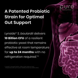 Saccharomyces Boulardii Probiotics 10 Billion CFU Made in USA | No Fillers Patented Strain: Lynside CNCM I-3799 Probiotics for Men and Women | Pure TheraPro Rx, Pharma Grade 120 Count - PrimeBioHealth - canada supplements
