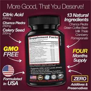 Saint Mingiano Uric Acid Flush for Gout Support -120 Capsules - Supports Kidney Cleanse Detox & Repair, Gallbladder & Urinary Tract Issues - Essential for Detox & Joint Support - Cranberry Extract - PrimeBioHealth - canada supplements