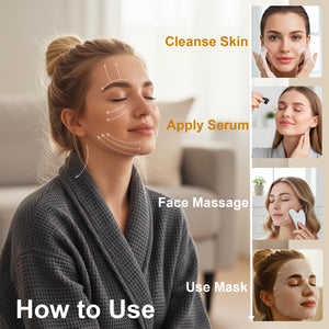 Stainless Steel Gua Sha Tool & Lymphatic Drainage Face Brush Set, TWPER Facial Massage Kit for Jawline Sculpting - PrimeBioHealth - canada supplements