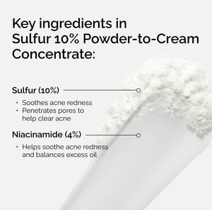 The Ordinary Sulfur 10% Powder-to-Cream Acne Spot Treatment Concentrate, Reduces Pimple Size and Zit Redness, 0.18 Oz - PrimeBioHealth - canada supplements