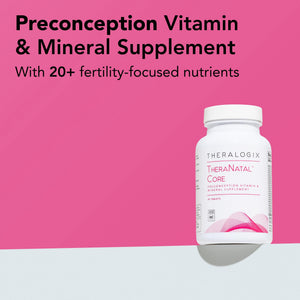 Theralogix TheraNatal Core Preconception Vitamin Supplement - 90-Day Supply - Prenatal Vitamins & Fertility Supplement for Women with Folate, Vitamin D3 - PrimeBioHealth - canada supplements