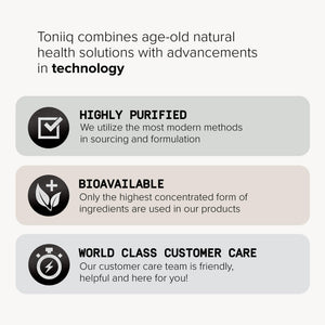 Toniiq Phosphatidylserine - 400mg Formula - World’s First 50% Purity - Highest Purity in the US - Soy Free Phosphatidylserine Supplement - PrimeBioHealth - canada supplements