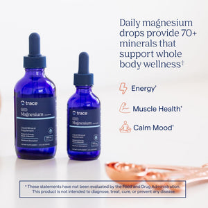 Trace Minerals Ionic Magnesium - Liquid Ionic Magnesium to Support Immune, Brain & Heart Health - Supplement to Aid Energy & Vitality - PrimeBioHealth - canada supplements