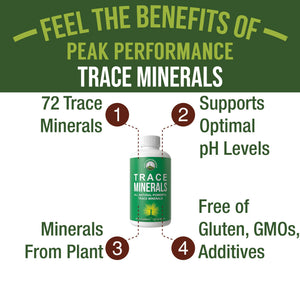 Ultra High Purity Trace Minerals Liquid Drops for Water. Ionic Plant Based Fulvic Trace Mineral Drop Supplement + Magnesium. Replenishes Natural Minerals, Electrolytes + Optimal pH Levels - PrimeBioHealth - canada supplements