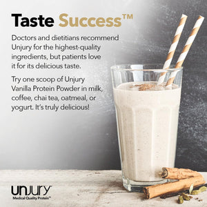 Unjury Whey Protein Powder | Vanilla | 21g 100% Whey Isolate Protein Powder | Low Carb and Lactose Free | Gluten Free | Certified Kosher | 15 Servings - PrimeBioHealth - canada supplements